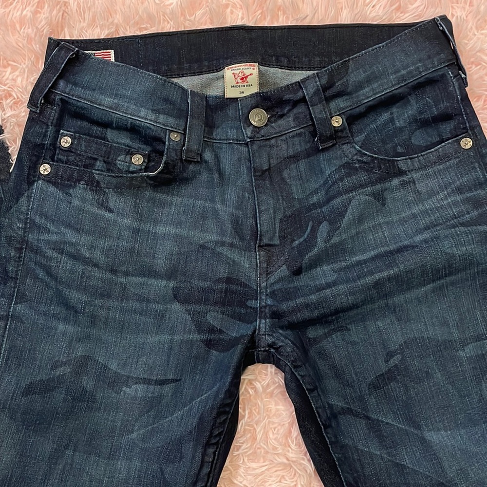 True Religion Bobby Jeans. Camo print.